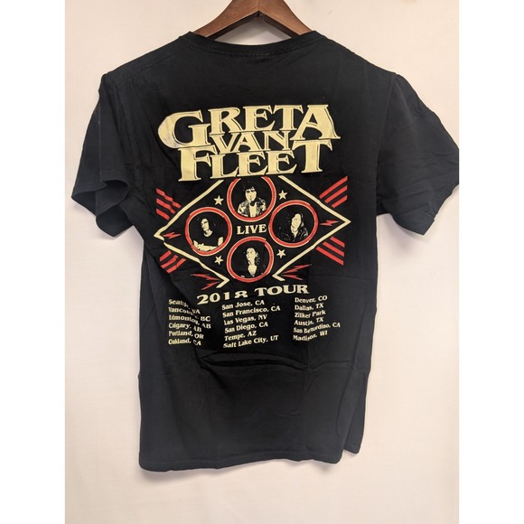 Greta Van Fleet 2018 World Tour Concert Shirt T Shirt Size S Live - Picture 5 of 5